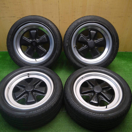 ★ポルシェ 911 純正 FUCHS アロイ 215/50R16 ブリヂストン ポテンザ G3 フックス 16インチ PCD130/5H★4121804Hノ