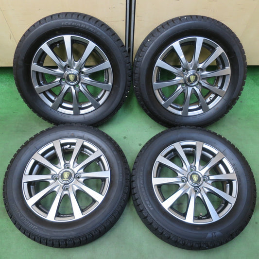 バリ溝！24年！キレイ！ほぼ10分★スタッドレス 165/65R14 ブリヂストン アイスパートナー2 MANARAY SPORT マナレイ スポーツ 14インチ ハスラー ソリオ 等 PCD100/4H★5122409イス