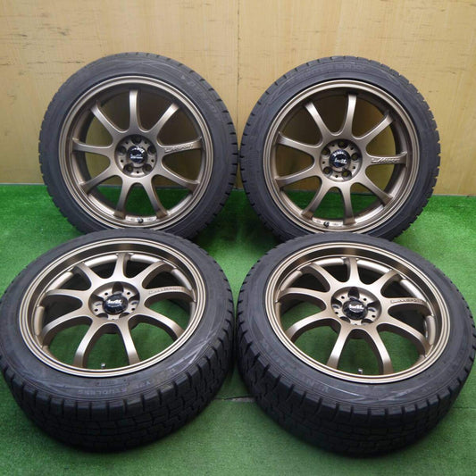 4本★プリウス 等 LM SPORT レアマイスター 215/45R17 スタッドレス ダンロップ WM01 PCD100/5H★5032505Hス