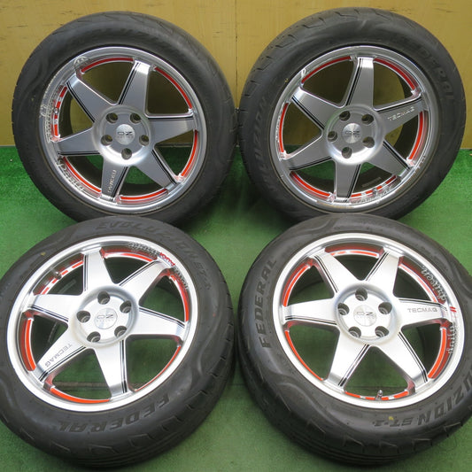4本価格◎アウディ 等 TECMAG Type 206R 245/45R17 フェデラル EVOLUZION ST-1 テクマグ 17インチ PCD112/5H◎6061704NJノ