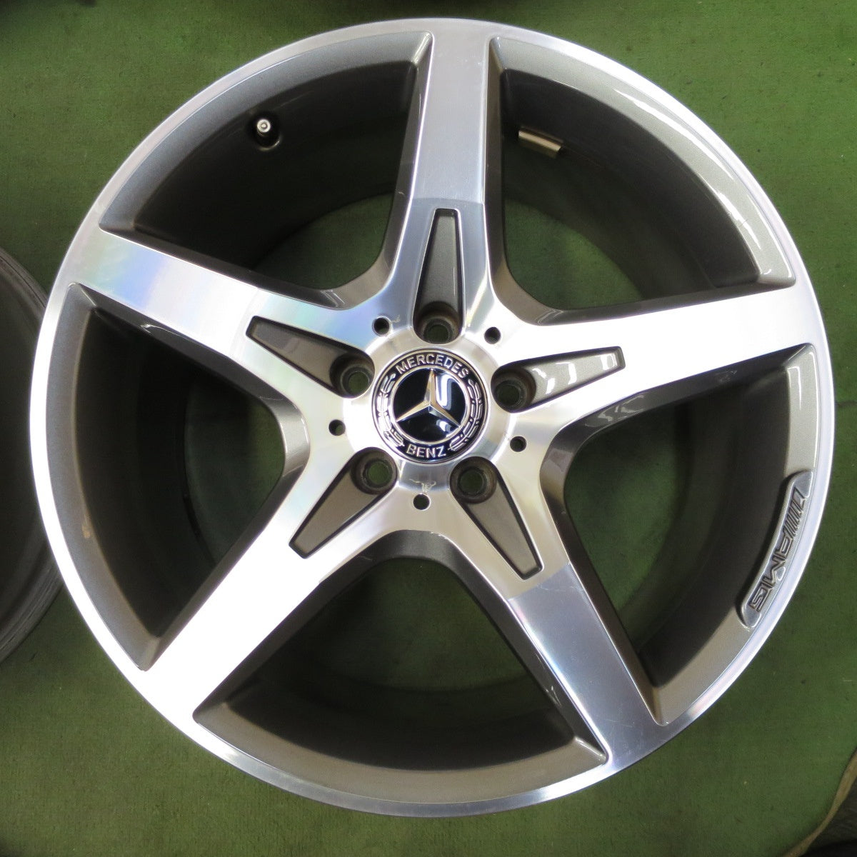 4本価格◎ベンツ SLK R172 純正 AMG ホイール 18インチ 18×7.5J 18×8.5J PCD112/5H◎6080502NGホ