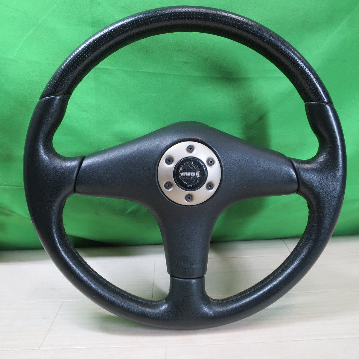 [送料無料] ☆三菱 4/5/6 共用 ランエボ RS 純正 MOMO ステアリング ハンドル モモ ランサーエボリューション 現状品☆