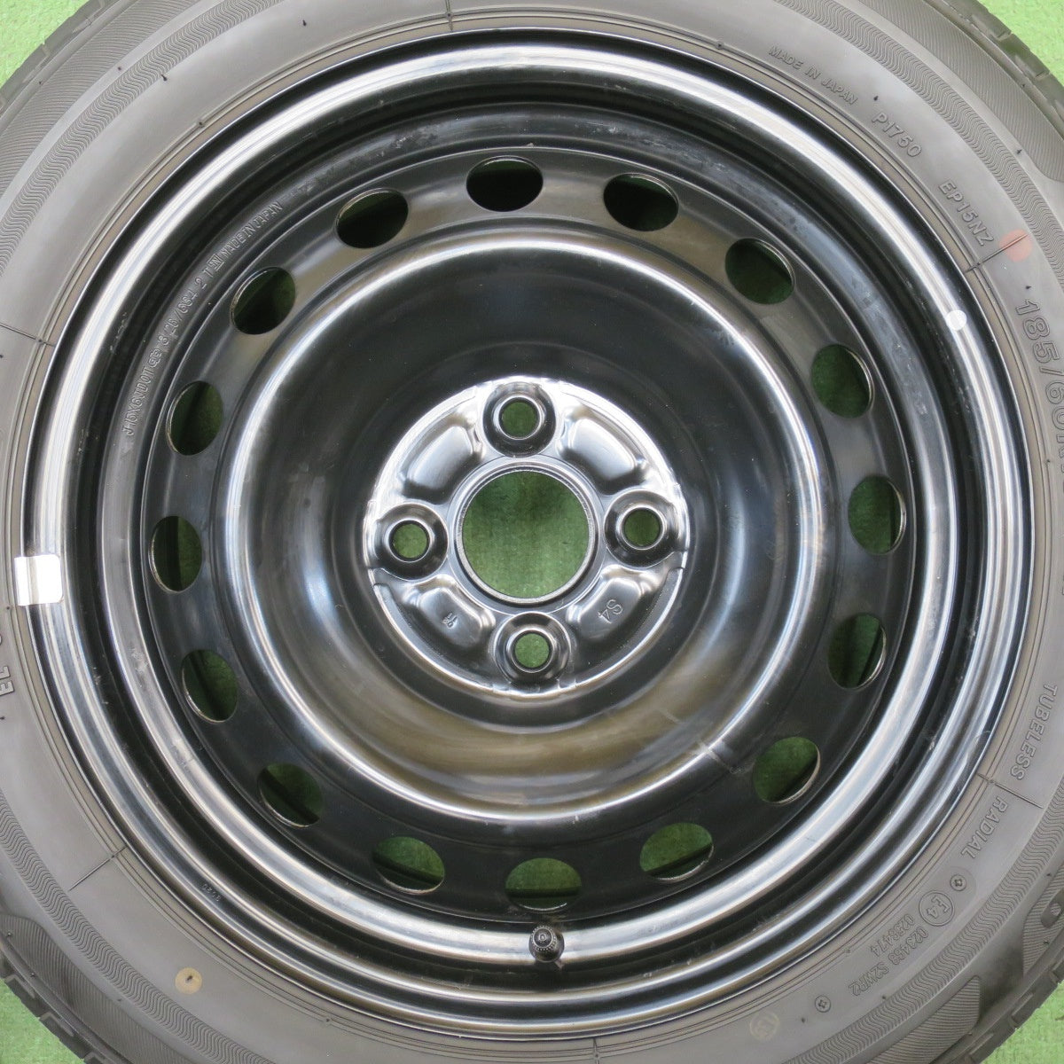 バリ溝！26年！キレイ！9分◎トヨタ ヤリス 純正 スチール 185/60R15 ブリヂストン エコピア EP150 15インチ PCD100/4H◎6063005NJノ