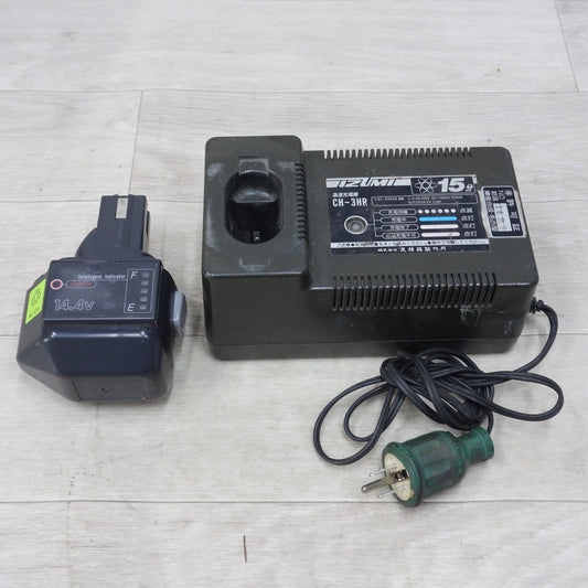 [送料無料] ◆泉精器  電動 油圧式 工具用 バッテリー パック BP-70I 急速 充電器 CH-3HR IZUMI 電動 工具 現状品◆