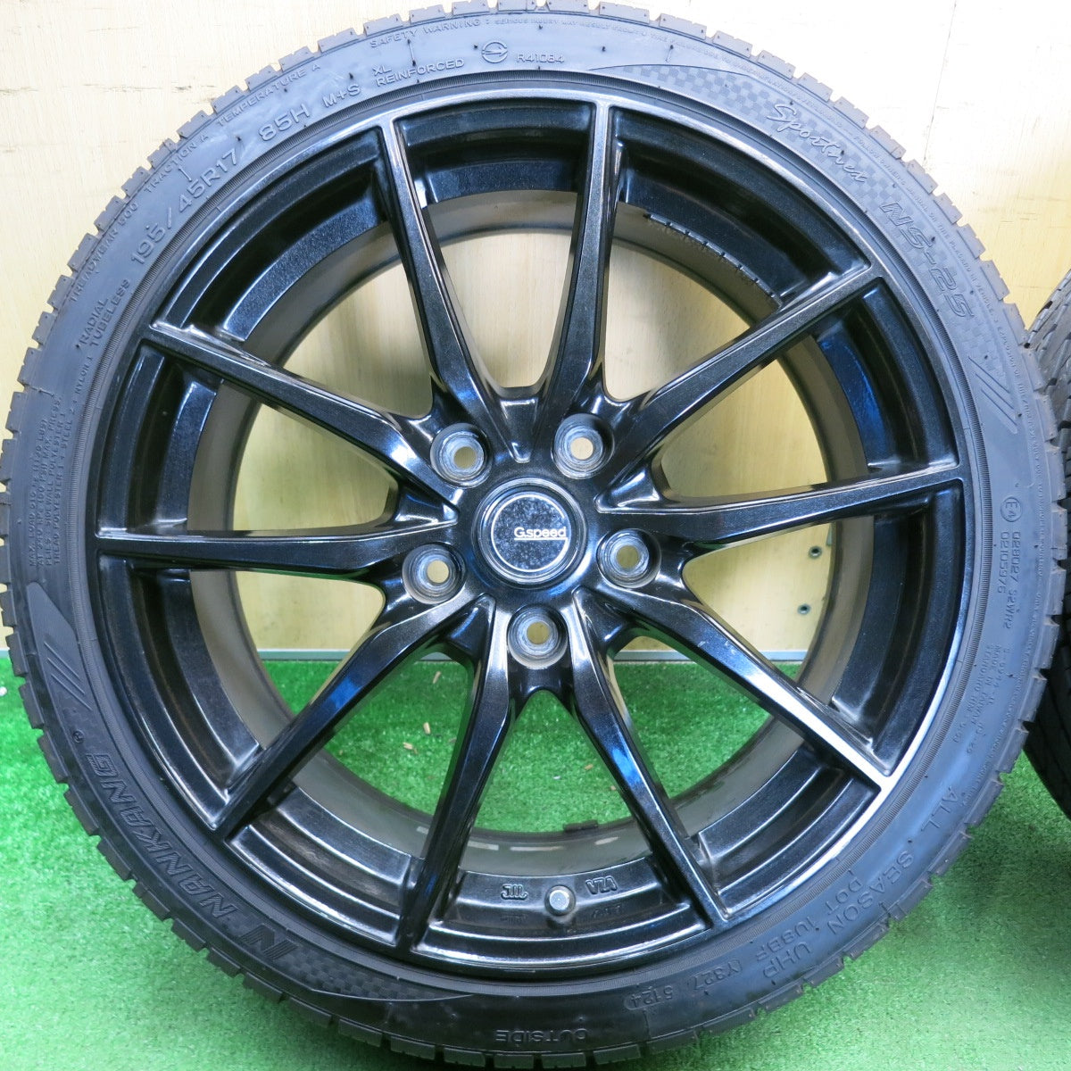 バリ溝！24年！9.5分★195/45R17 ナンカン Sportnex NS-25 G.Speed Gスピード 17インチ PCD114.3/5H★6051408HAノ