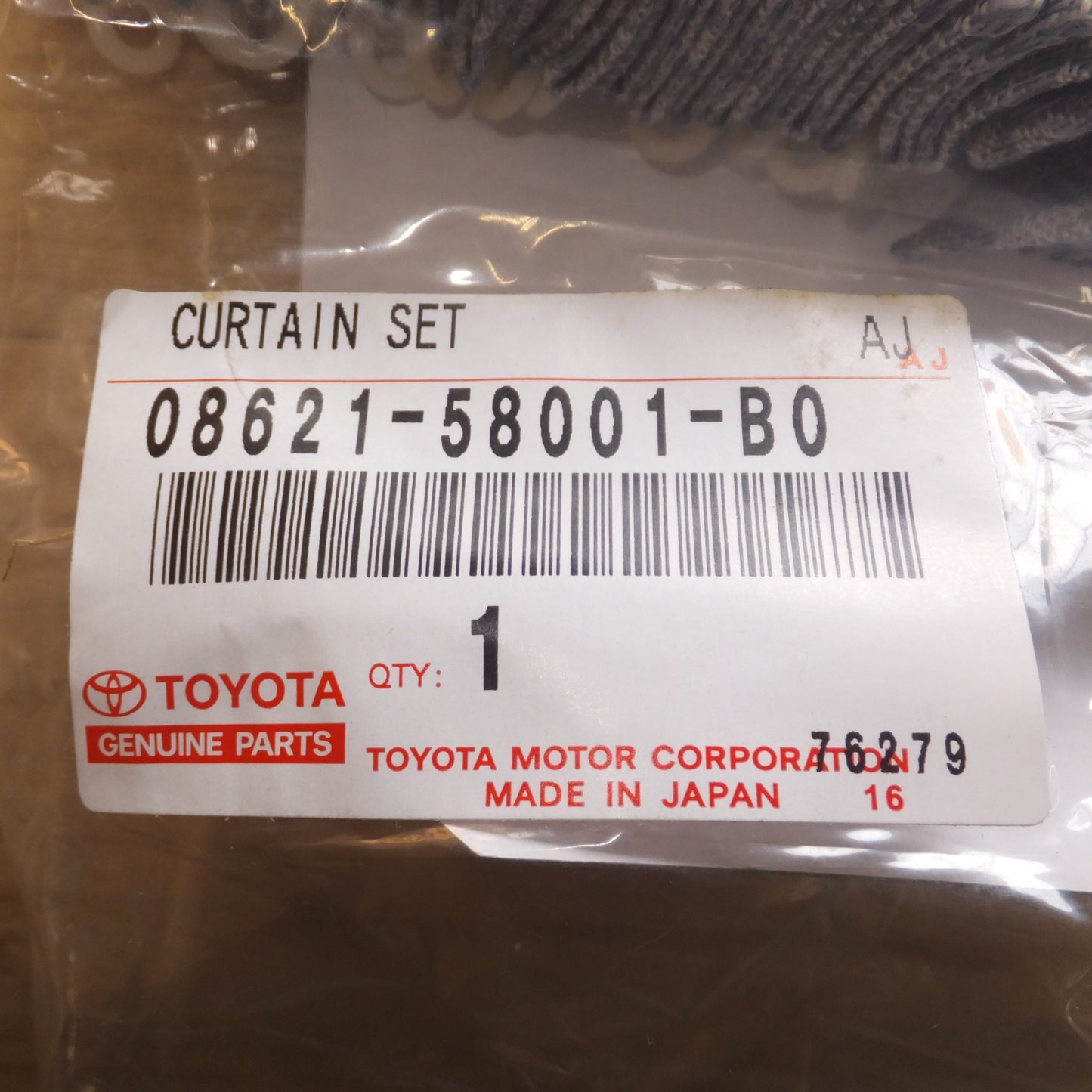 [送料無料] 美品★トヨタ TOYOTA 純正 アルファード 10系 後期 室内カーテンリヤセット 08619-58003-B0 08621-58001-B0 L26-0016 L80-0022★