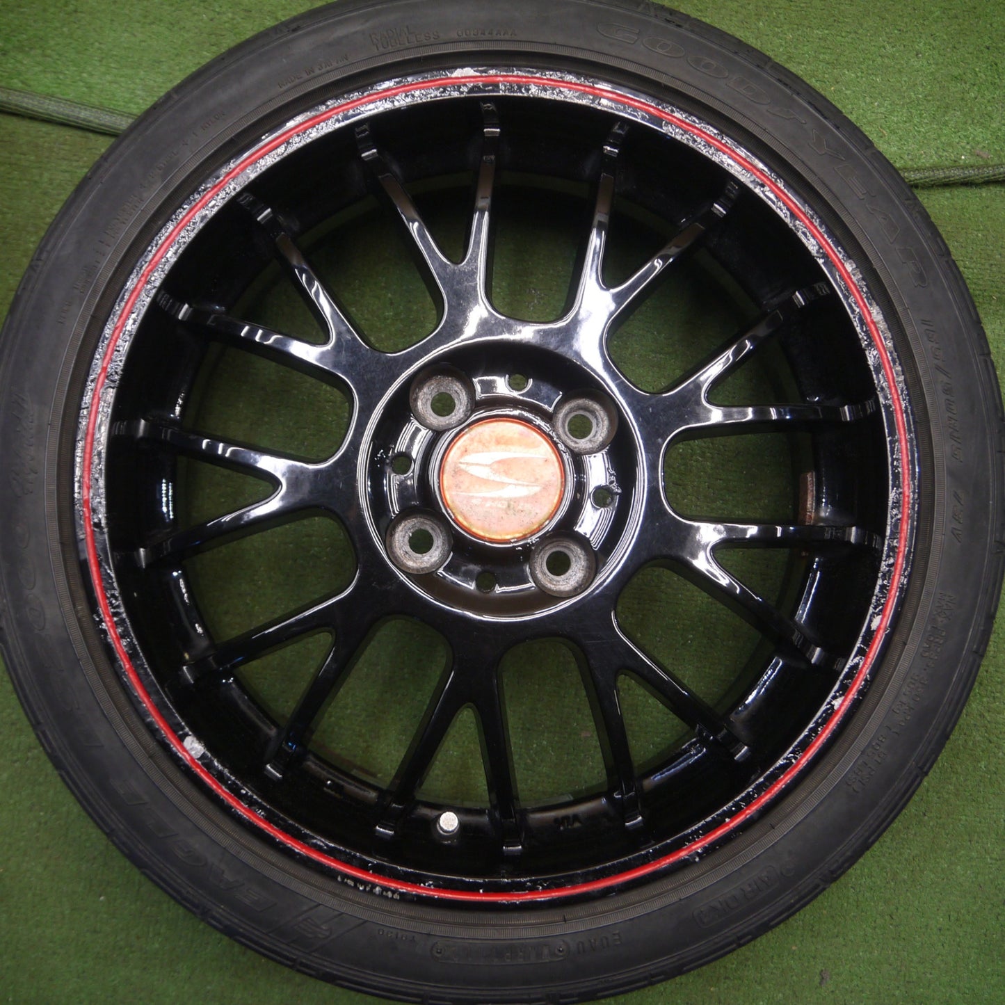 *送料無料* 4本価格★S-HOLD 165/50R15 グッドイヤー イーグル LS2000 hybridⅡ 15インチ PCD100/4H★4031311Hノ