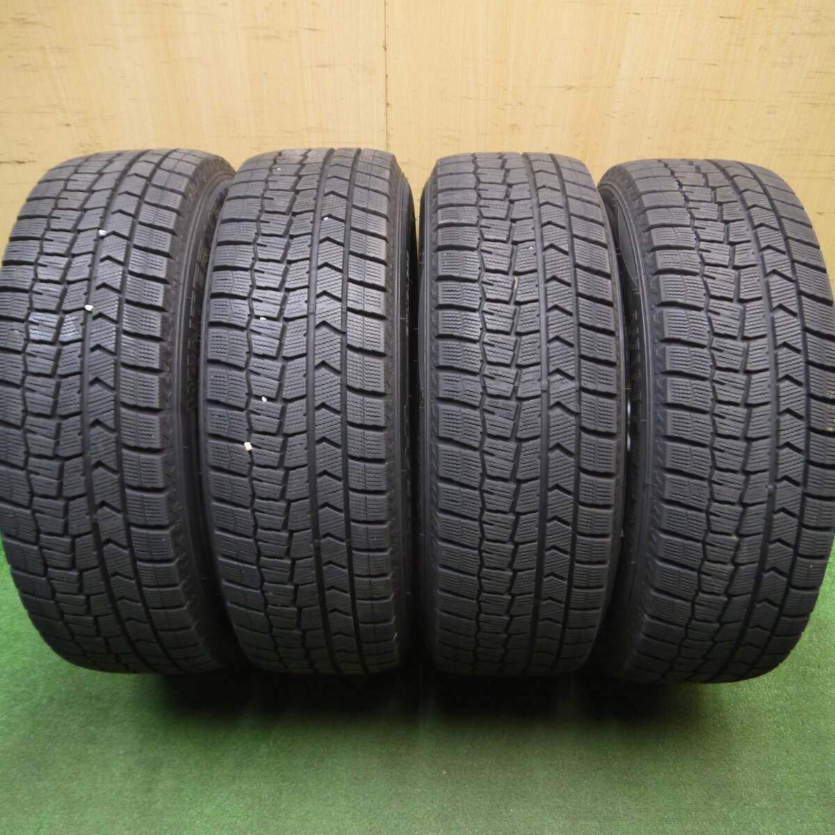 バリ溝！21年！9.5分★スタッドレス 205/65R16 ダンロップ ウインターマックス WM02 AIRGRET 16インチ PCD114.3/5H★5012214Hス