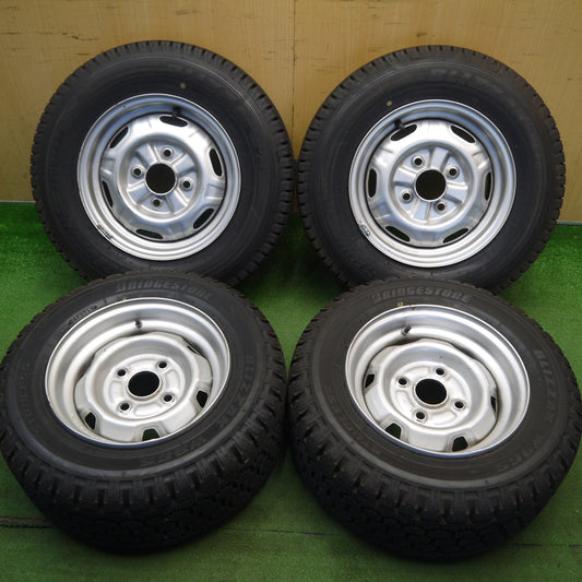 ほぼ未使用★タウンエース 等 225/50R12.5 165R13 スタッドレス ブリヂストン ブリザック W965 VL1 TOPY スチール ホイール 12.5 13 インチ PCD114.3/4H★6041504Hス