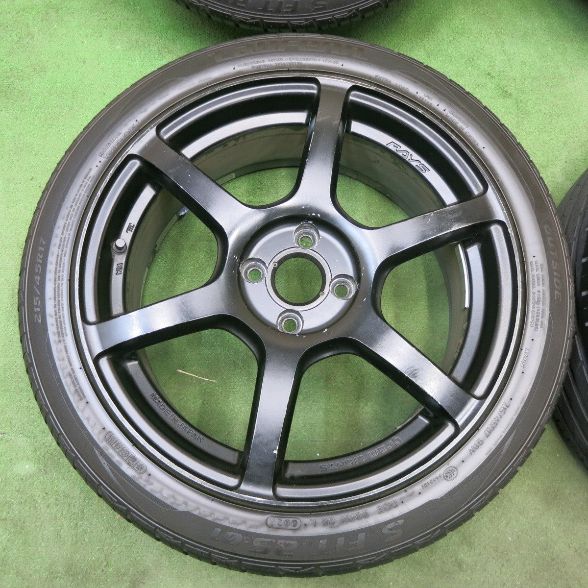 4本価格！22年★RAYS gramLIGHTS 57C6 215/45R17 ラウフェン S FIT as-01 レイズ グラムライツ 17インチ PCD100/4H★6012401ナノ