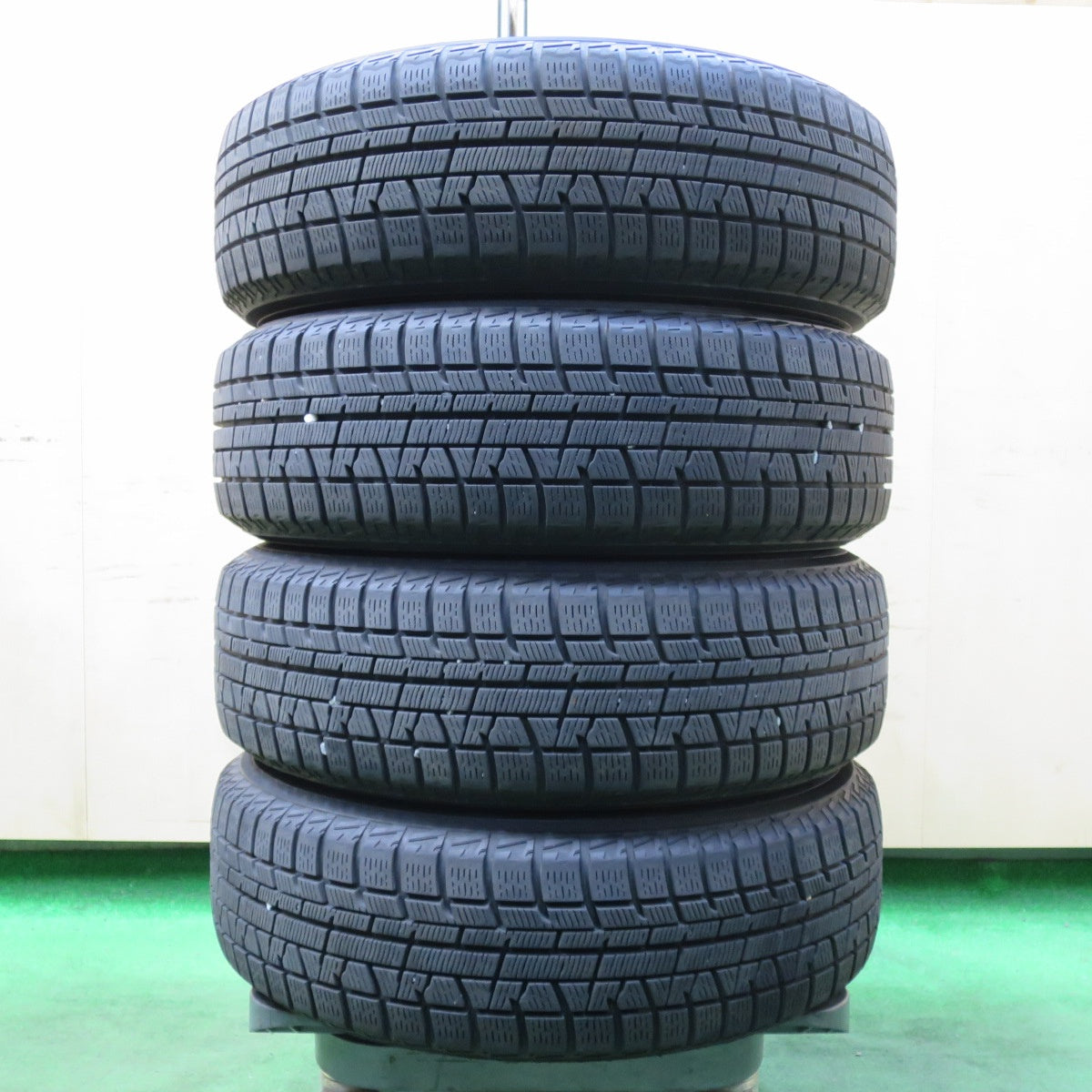 [送料無料] バリ溝！20年！キレイ！9分★スタッドレス 165/65R14 ヨコハマ アイスガード iG50 プラス D.O.S. DOS 14インチ PCD100/4H★4112209イス