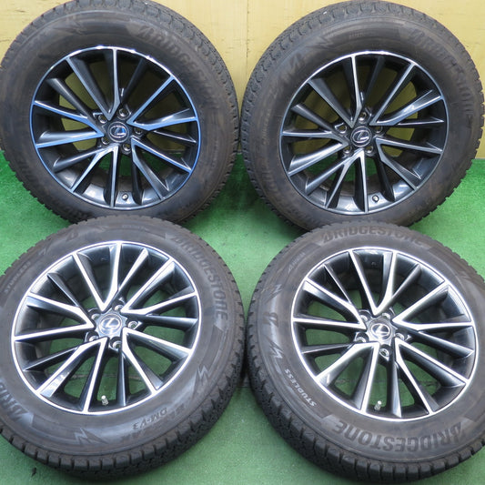 センサー付！バリ溝！22年！キレイ！8.5分★レクサス NX バージョンL 純正 235/60R18 スタッドレス ブリヂストン ブリザック DM-V3 18インチ PCD114.3/5H★5060801NJス