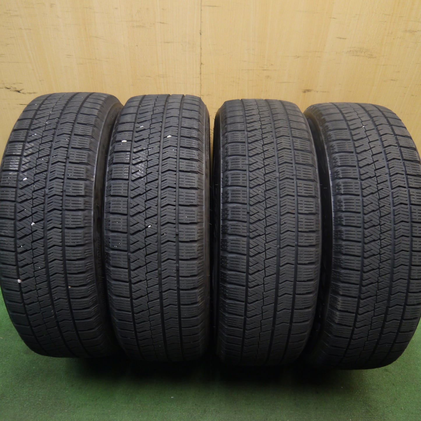 バリ溝！22年！キレイ！8.5分★スタッドレス 195/60R16 ブリヂストン ブリザック VRX2 ZACK JP-110 MONZA ザック 16インチ PCD114.3/5H★5092203Hス