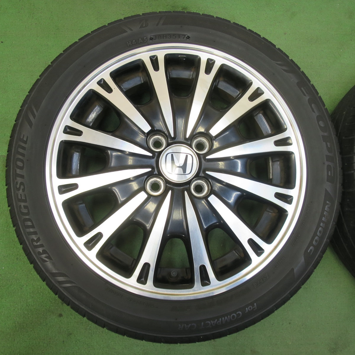 4本価格★ホンダ JF1 JF2 N-BOX カスタム 純正 165/55R15 ブリヂストン エコピア NH100C 15インチ PCD100/4H★5101705イノ