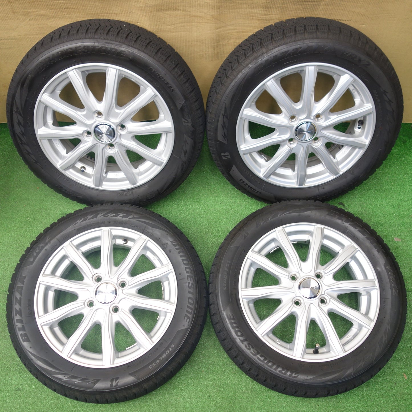 キレイ★スタッドレス 165/60R14 ブリヂストン ブリザック VRX2 JOKER ジョーカー 14インチ 軽サイズ エブリイ クリッパー 等 PCD100/4H★6031203KTス