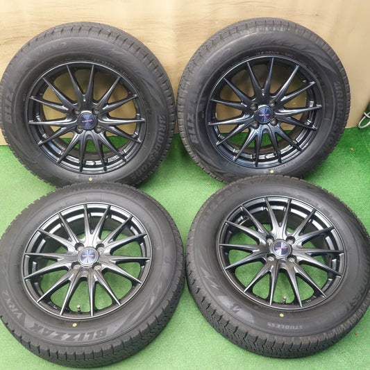 バリ溝！23年！キレイ！9.5分★スタッドレス 195/65R16 ブリヂストン ブリザック VRX2 VELVA SPORTZ ヴェルヴァ 16インチ PCD100/4H★6031901KTス