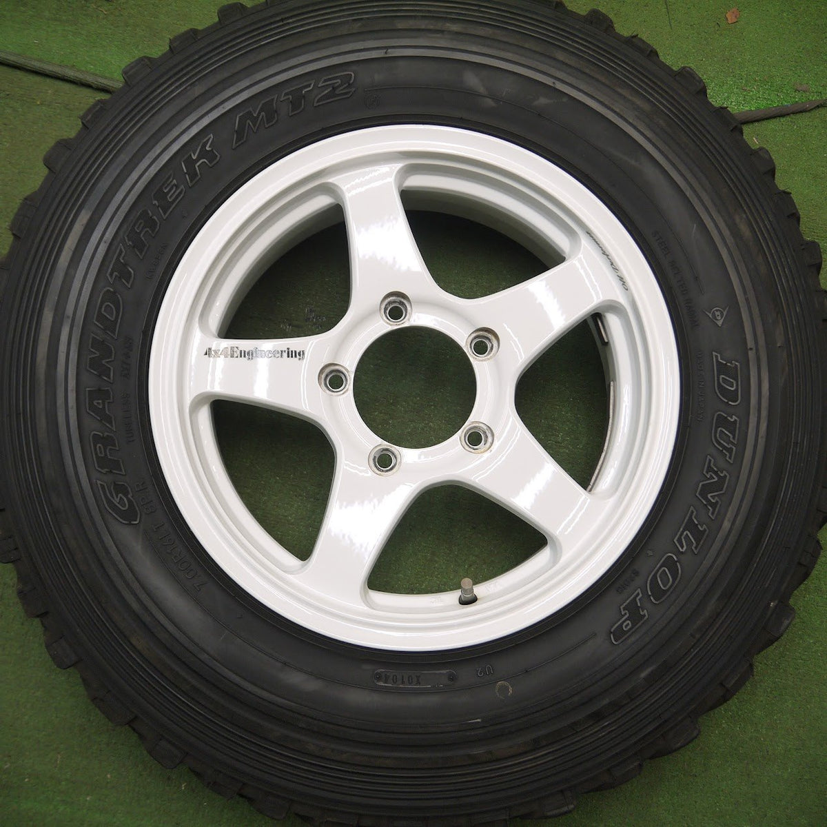 4本価格◎4×4 Engineering 7.00R16LT 8PR ダンロップ グラントレック MT2 4×4エンジニアリング PCD139.7/5H◎4012310Hノ