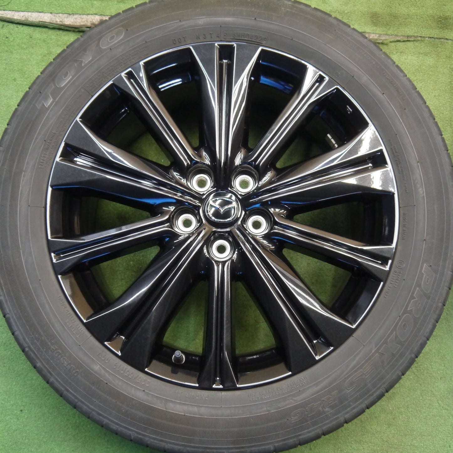 キレイ！22年◎マツダ CX-5 スポーツアピアランス 純正 225/55R19 トーヨー プロクセス R46 19インチ CX5 PCD114.3/5H◎6070106Hノ