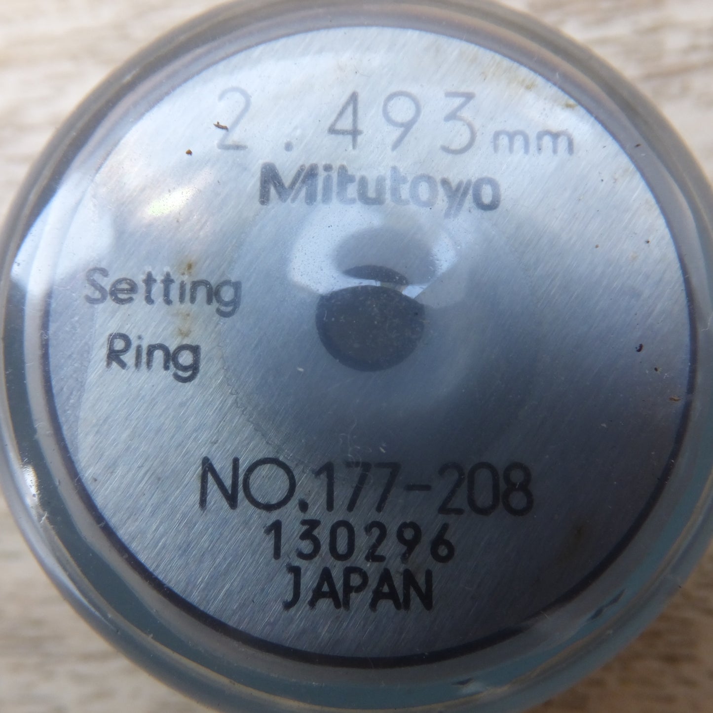 [送料無料] 未使用★ミツトヨ Mitutoyo セットリング 鋼製 Setting Ring No.177-208 2.493mm★