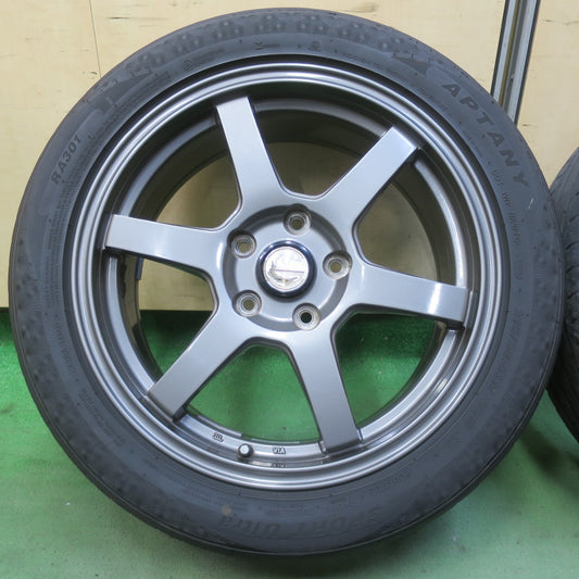 キレイ！24年◎215/50R17 アプタニー SPORT Ultra RA301 J-TECH SPORT Jテック スポーツ 17インチ PCD114.3/5H◎6091505IMノ
