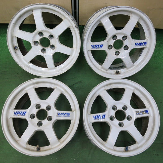 [送料無料] 4本価格★RAYS VOLK RACING VR TE37 TE37C レイズ ボルクレーシング ホイール 15インチ 15×7.5JJ PCD100/5H★5021003SYホ
