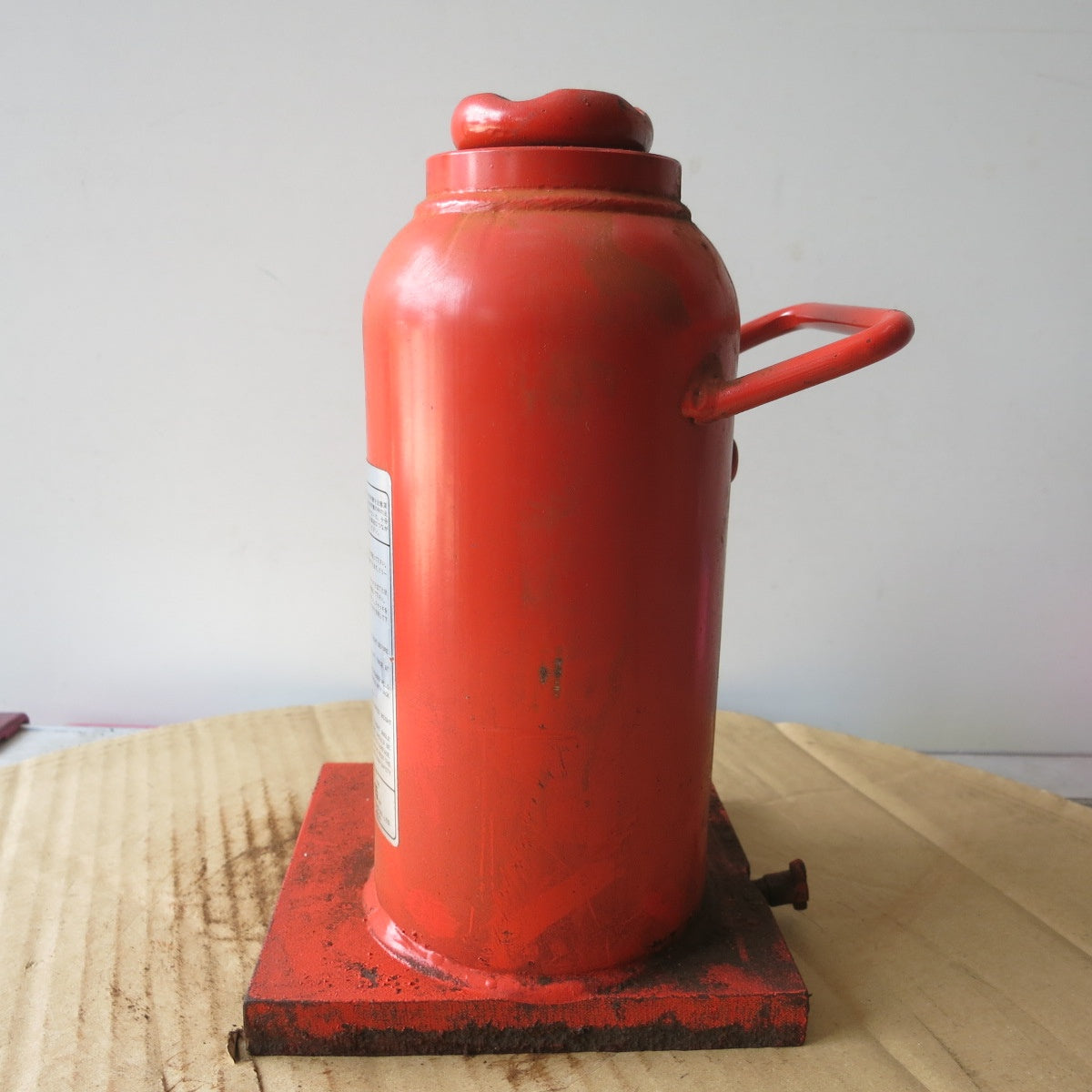 [送料無料] ◆マサダ 油圧 ジャッキ HP-15N 工具 15TON 15ton 15トン 15000kg 油圧式 オイル だるま ダルマ 車載 自動車 点検 整備⑤◆