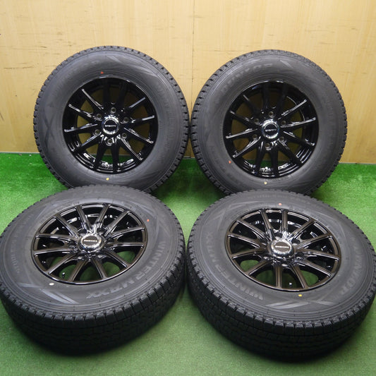 バリ溝！23年！キレイ！ほぼ10分★ハイエース 等 195/80R15 107/105L スタッドレス ダンロップ ウインターマックス SV01 BISON BN-01 バイソン 15インチ PCD139.7/6H★6011303Hス