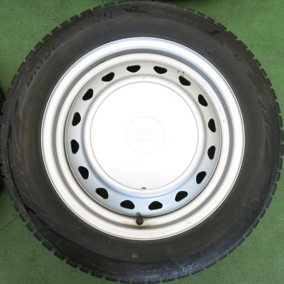 キレイ★スタッドレス 185/60R15 ブリヂストン ブリザック VRX2 JECT スチール ホイール 15インチ PCD100 114.3/4H マルチ★6060408HAス
