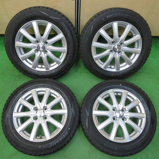 *送料無料* バリ溝！21年！キレイ！9.5分★スタッドレス 175/65R15 ダンロップ ウインターマックス WM02 JOKER ジョーカー PCD100/4H★4063006イス