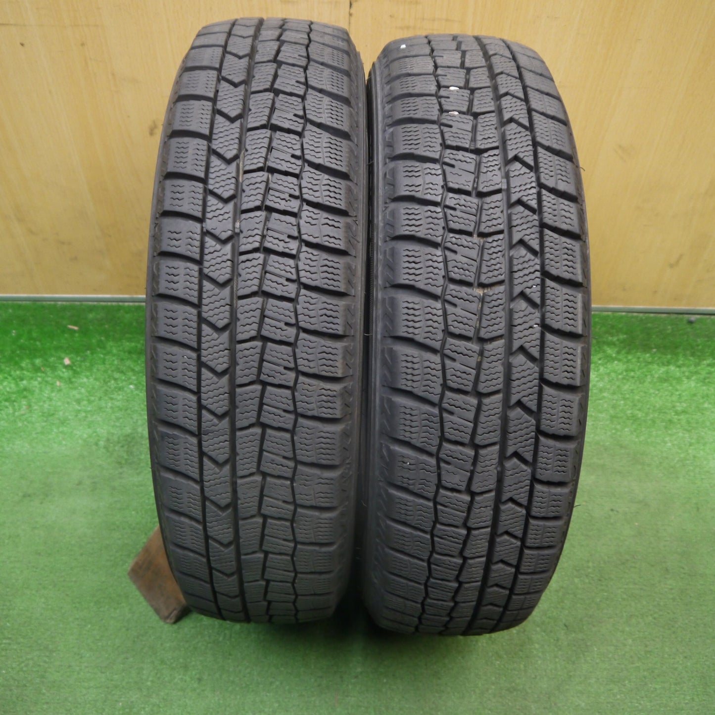 バリ溝！9.5分！2本★スタッドレス 155/65R14 ダンロップ ウインターマックス WM02 タイヤ 14インチ N-BOX タント スぺーシア 等★6040610Hスタ