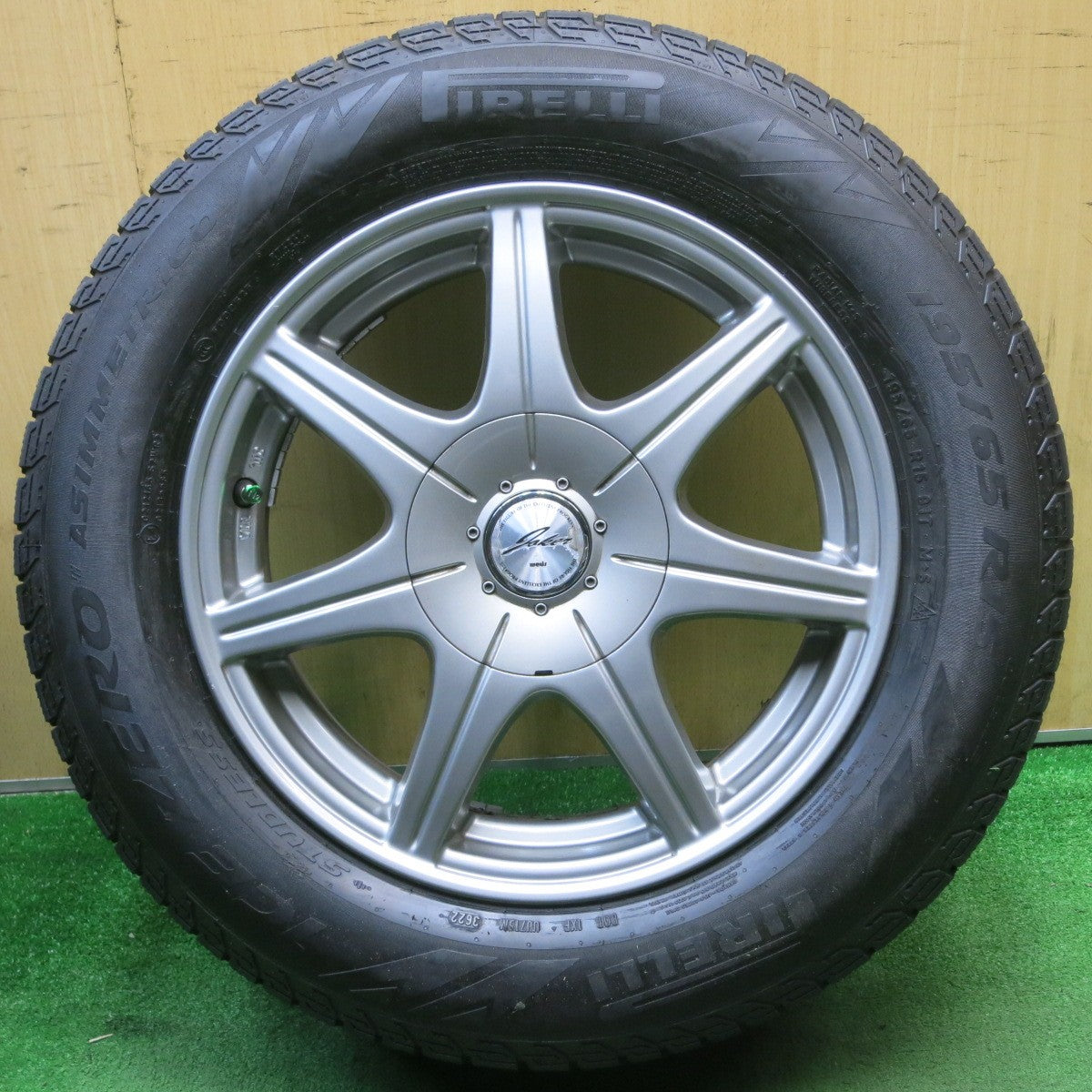 4本価格！22年★スタッドレス 195/65R15 ピレリ アイスゼロ アシンメトリコ JOKER ジョーカー 15インチ PCD100 114.3/5H マルチ★5042202NJス