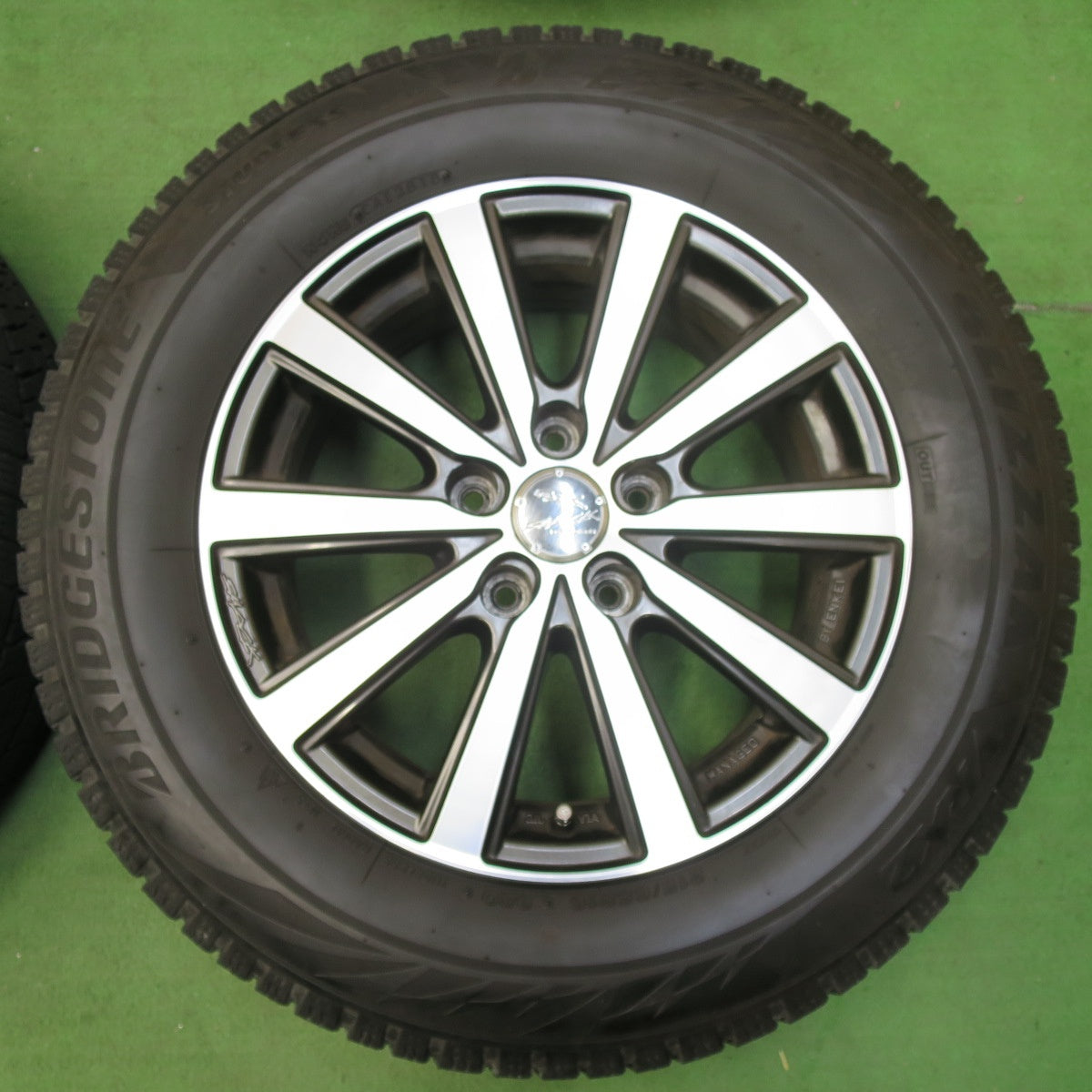[送料無料] 4本価格★スタッドレス 215/65R16 ブリヂストン ブリザック VRX2 SMACK ENKEI スマック エンケイ 16インチ PCD114.3/5H★5010310イス