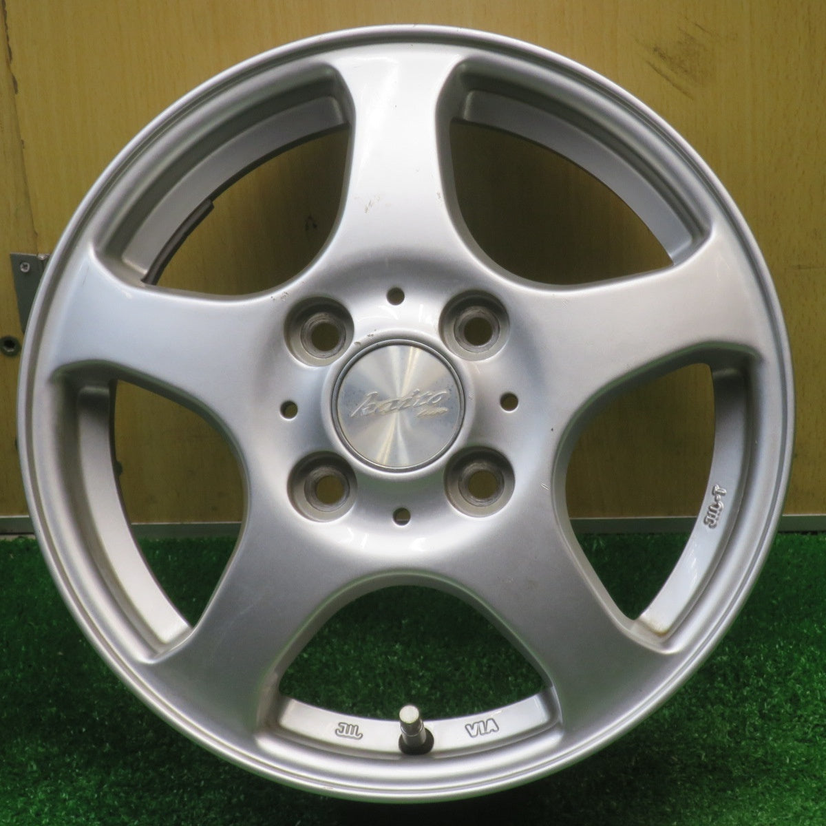 4本価格★Kaito two カイト ツー 13インチ 社外 アルミ ホイール 13×4.00B PCD100/4H★5110104NJホ