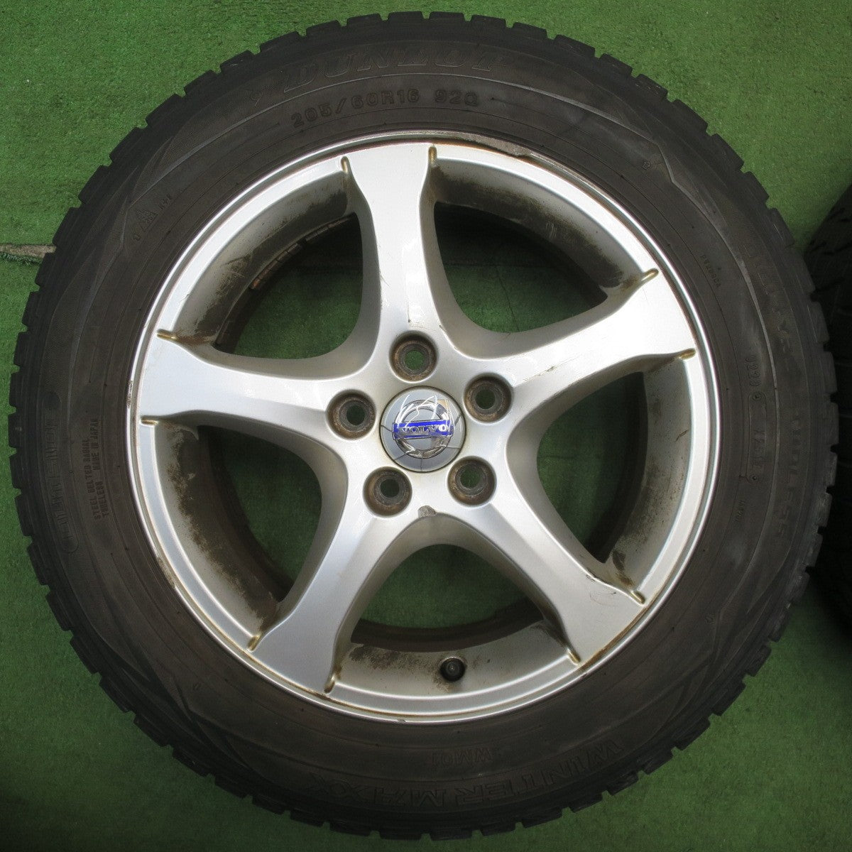 4本価格★ボルボ S60 V60 等 純正 205/60R16 スタッドレス ダンロップ ウインターマックス WM01 16インチ PCD108/5H★6051508NJス