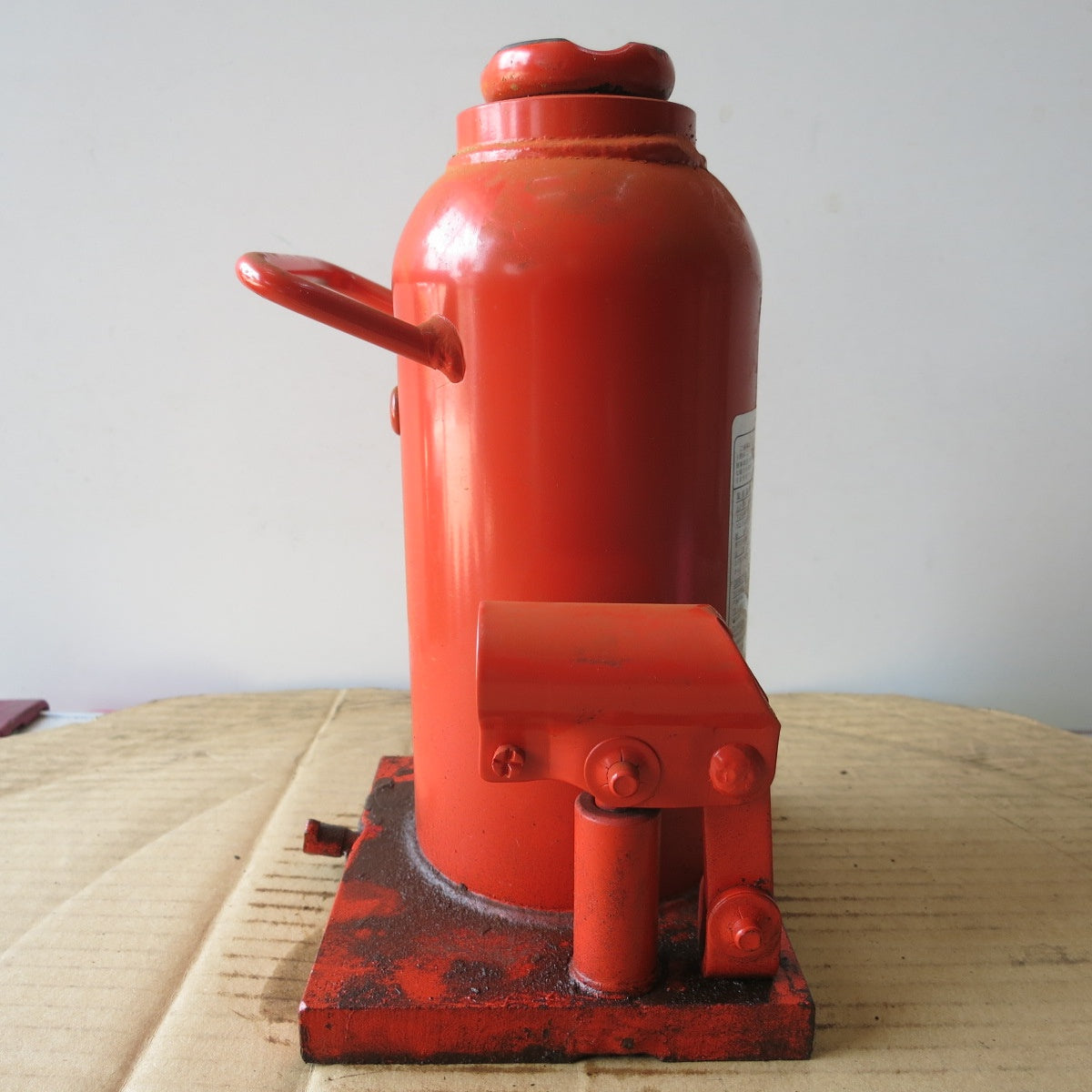 [送料無料] ◆マサダ 油圧 ジャッキ HP-15N 工具 15TON 15ton 15トン 15000kg 油圧式 オイル だるま ダルマ 車載 自動車 点検 整備 現状品⑨◆