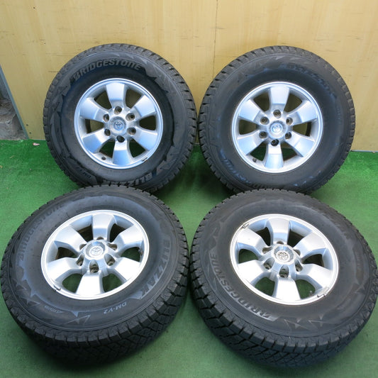 バリ溝！9分★トヨタ 215系 ハイラックス 純正 265/70R16 スタッドレス ブリヂストン ブリザック DM-V2 16インチ PCD139.7/6H★6052102HAス