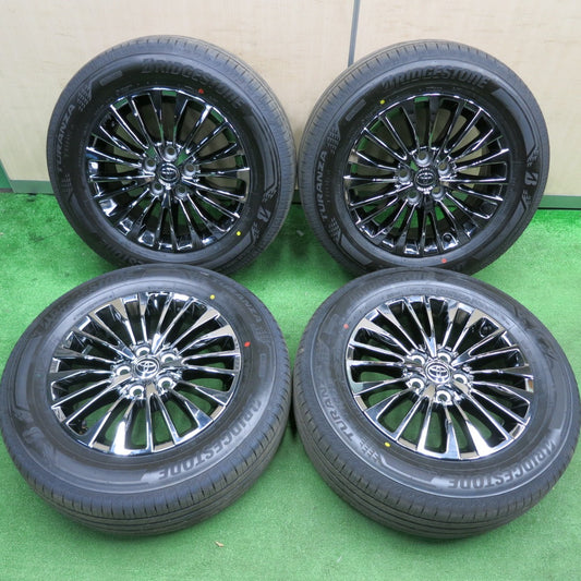 [送料無料] 新車外し！24年★トヨタ 40系 アルファード エグゼクティブラウンジ 純正 225/65R17 ブリヂストン トランザ T005A 17インチ PCD120/5H★4123007HAノ