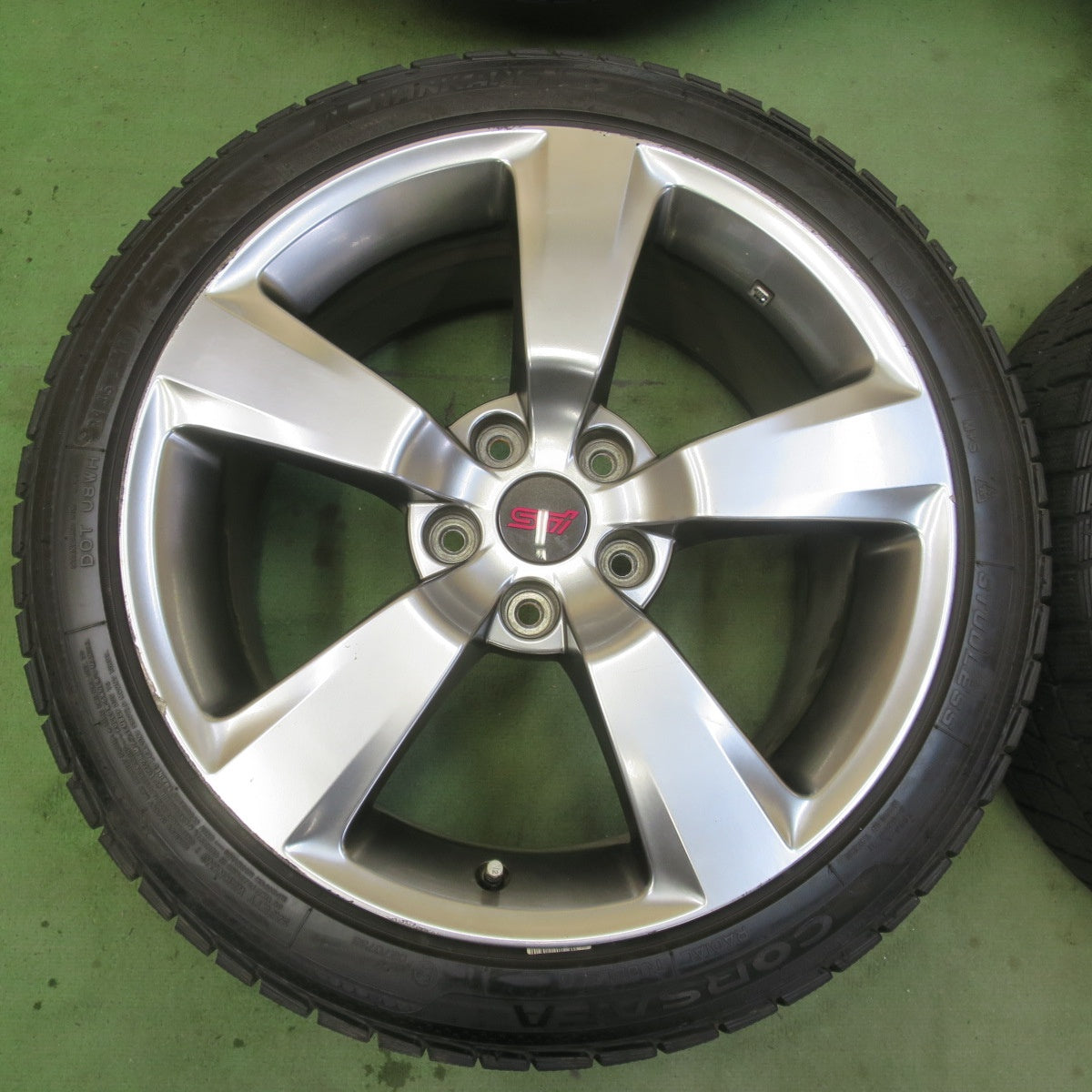 バリ溝！9分★スバル WRX STi 純正 245/40R18 スタッドレス ナンカン CORSAFA 18インチ PCD114.3/5H★6052708イス