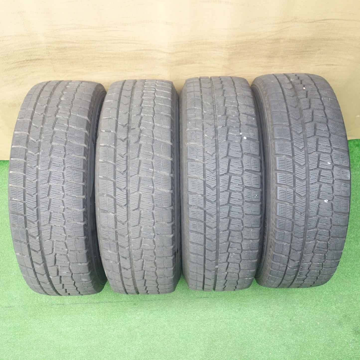 バリ溝！23年！9.5分★スタッドレス 205/60R16 ダンロップ ウインターマックス WM02 Eurotech MANARAY SPORT ユーロテック 16インチ PCD114.3/5H★6030201KTス