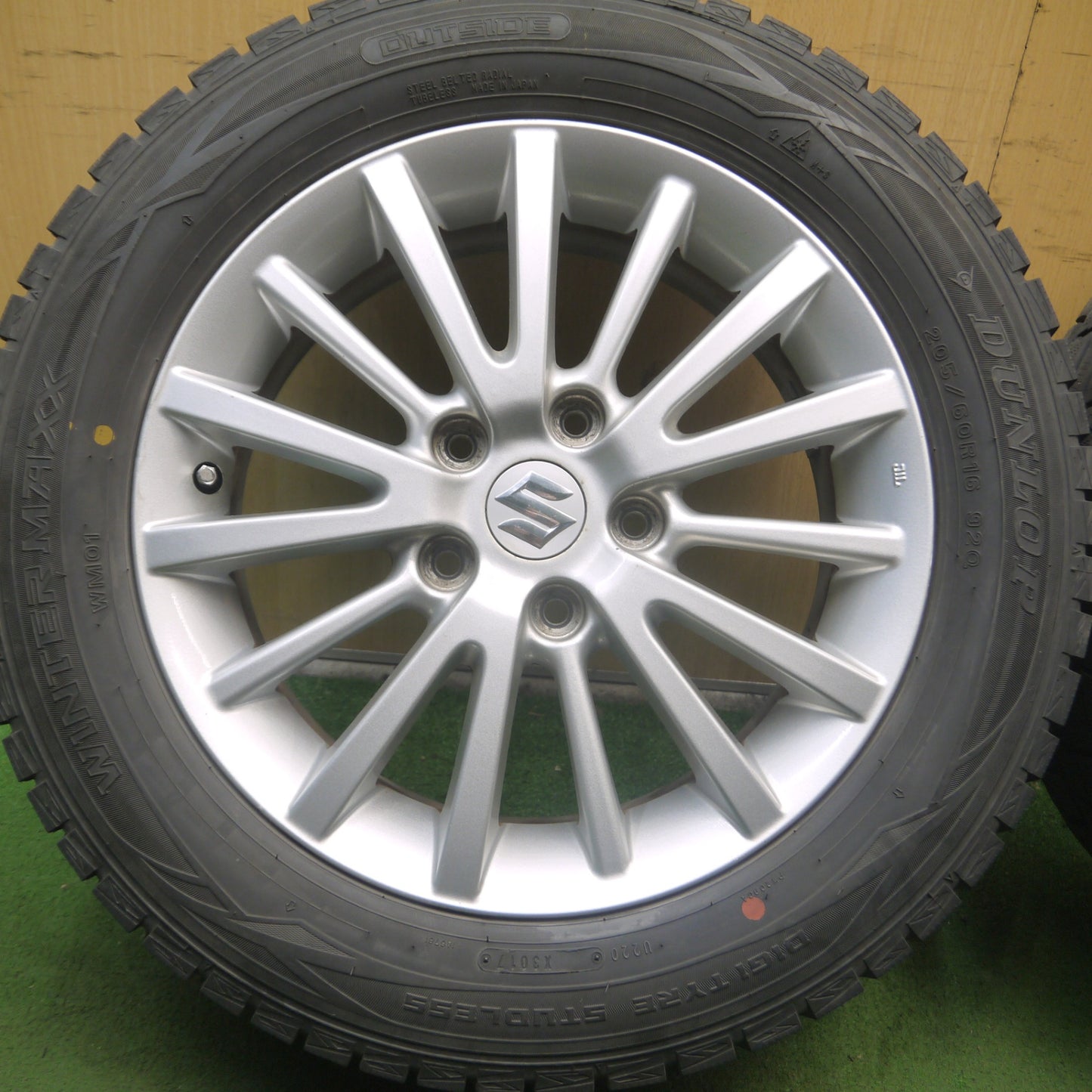 *送料無料* 4本価格★スズキ スイフト スポーツ 純正 205/60R16 スタッドレス ダンロップ ウインターマックス WM01 PCD114.3/5H★4072205Hス