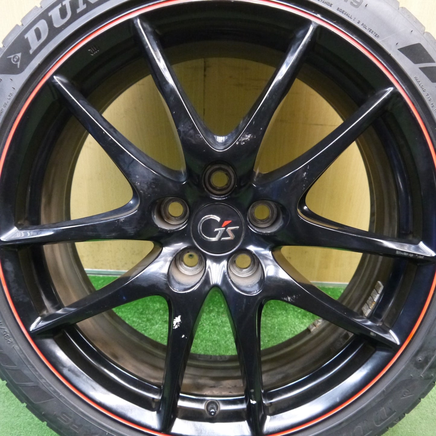 バリ溝！24年！9分！1本★トヨタ GRX130 マークX G's 純正 235/40R19 ダンロップ スポーツマックス RS 19インチ PCD114.3/5H★6020302Hノ