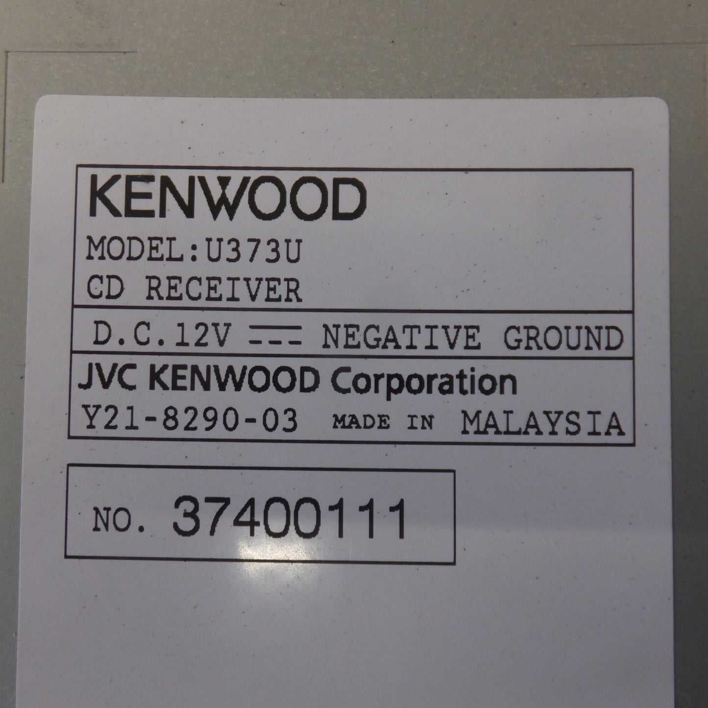 [送料無料] ★ケンウッド KENWOOD ディスプレイオーディオ CDレシーバー U373U(38)★