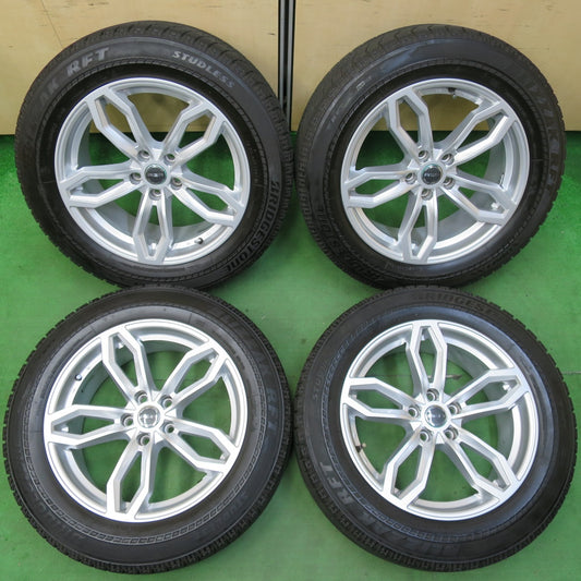 [送料無料] バリ溝！キレイ！8.5分★BMW 等 AGA Welt ヴェルト 225/60R18 スタッドレス ブリヂストン ブリザック RFT 18インチ PCD112/5H★4102201イス