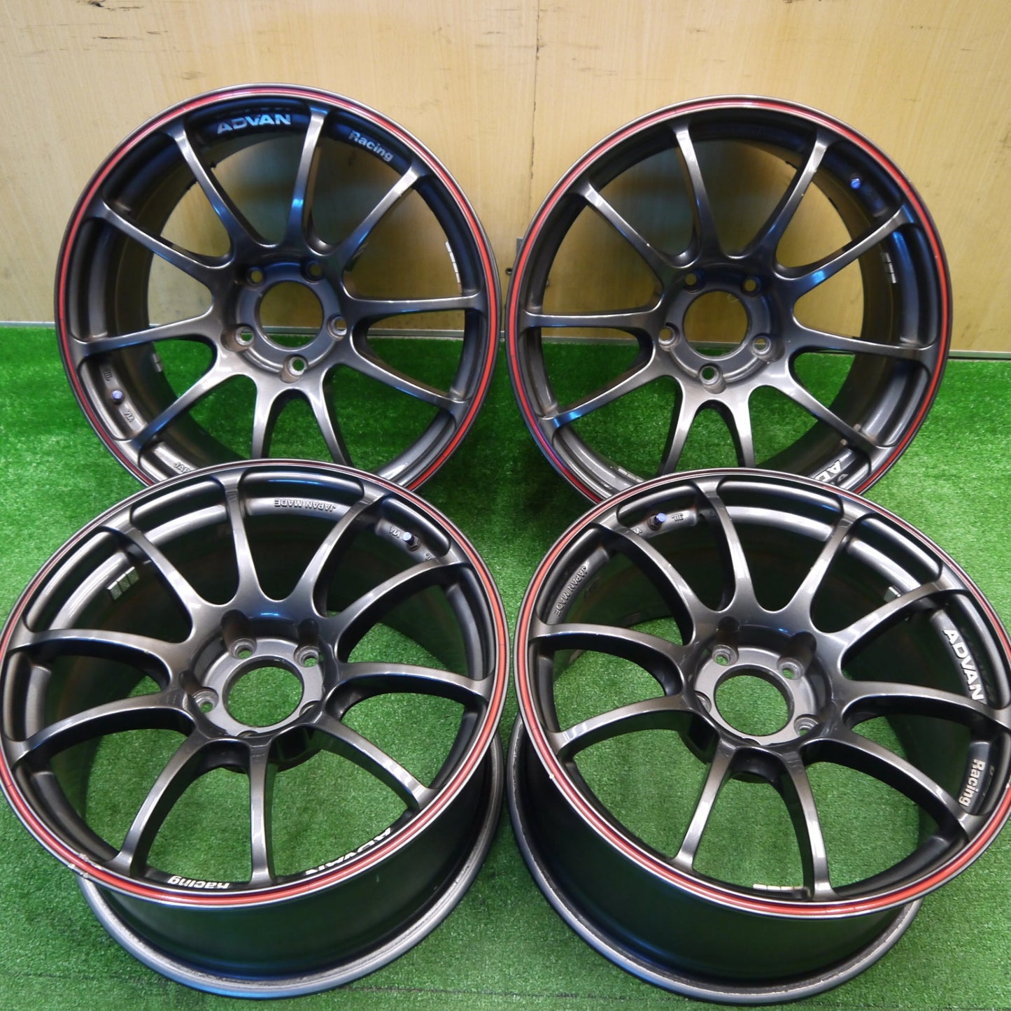 リムステッカー付き★ADVAN Racing RZ 17インチ ホイール 17×9J アドバン レーシング PCD114.3/5H★5102903Hホ