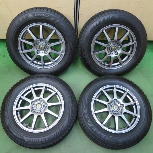 バリ溝！23年！キレイ！9分★スタッドレス 195/65R15 ブリヂストン ブリザック VRX2 社外 アルミ 15インチ PCD114.3/5H★5112809イス