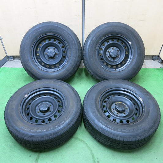 [送料無料] バリ溝！8.5分★トヨタ FJクルーザー 純正 スチール 265/70R17 ブリヂストン デューラー H/T 684Ⅱ 17インチ PCD139.7/6H★5040102ナノ