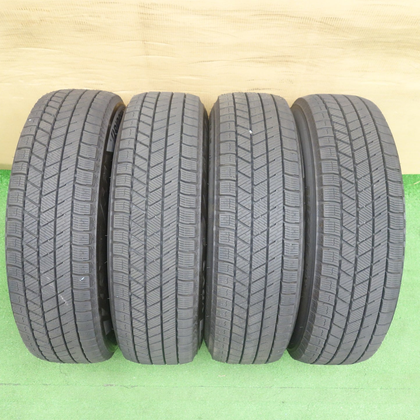 バリ溝！25年！ほぼ10分◎スタッドレス 165/70R14 ブリヂストン ブリザック VRX3 社外 アルミ 14インチ PCD100/4H◎6081001KTス