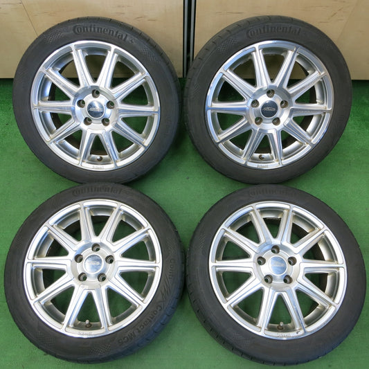 *送料無料* 4本価格★ワーゲン 等 Schnell 225/45R17 コンチネンタル コンチマックス コンタクト MC5 シュネル 17インチ PCD112/5H★4051401イノ