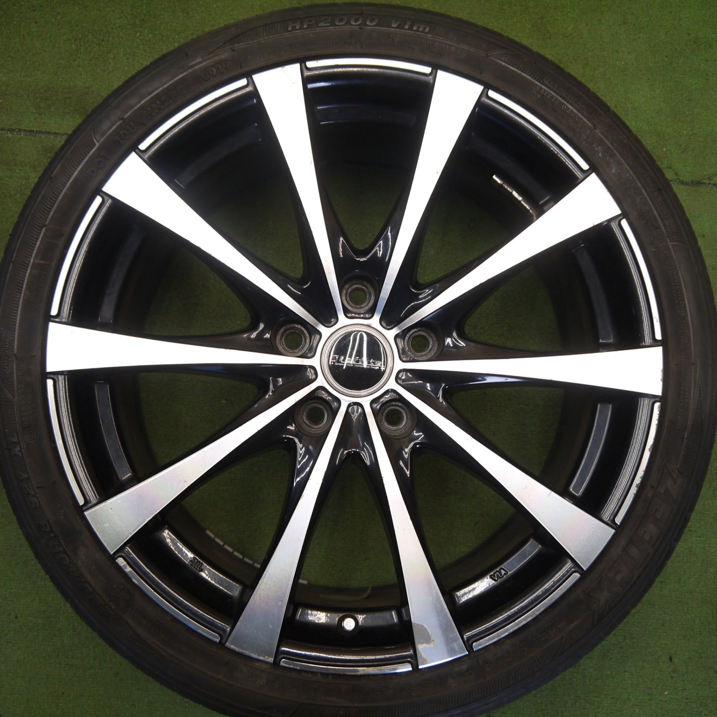4本価格◎225/40R18 ジーテックス HP2000 vfm Laffite LE-03 ラフィット 18インチ PCD114.3/5H◎6062209Hノ