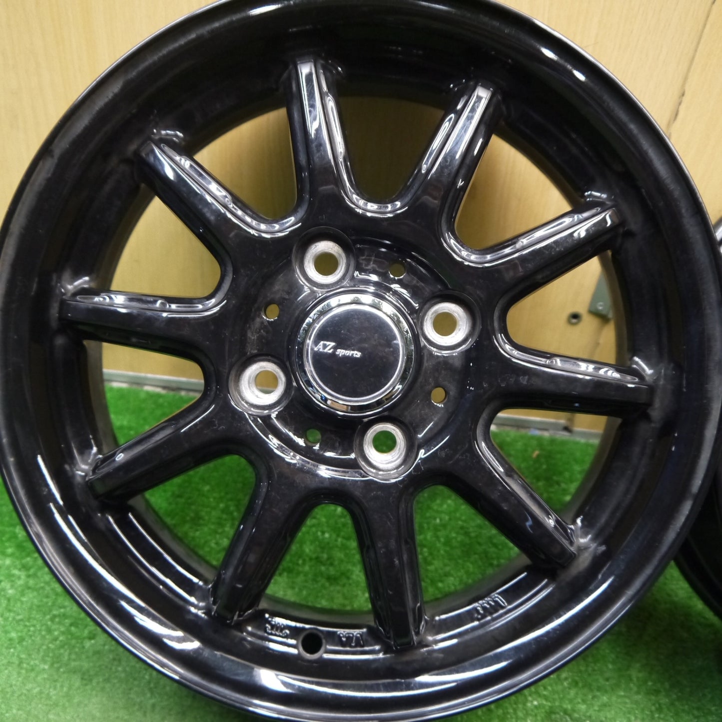 4本価格★AZ sports ホイール 14インチ AZスポーツ 14×4.5J PCD100/4H★5052009Hホ